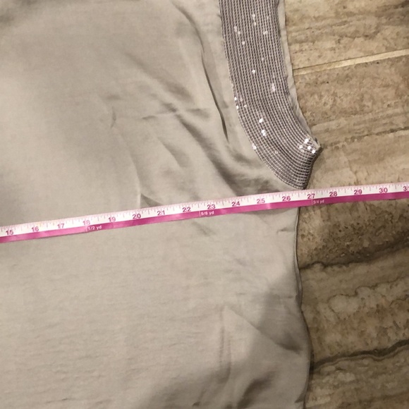 NWOT AUNT WANDA SILKY Sequin Top S/M - Picture 8 of 12